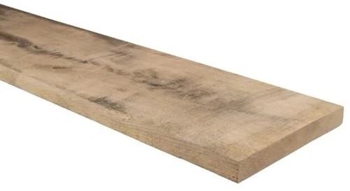 Eiken plank | 3,5x19,5cm | 230cm | bezaagd | gerecycled