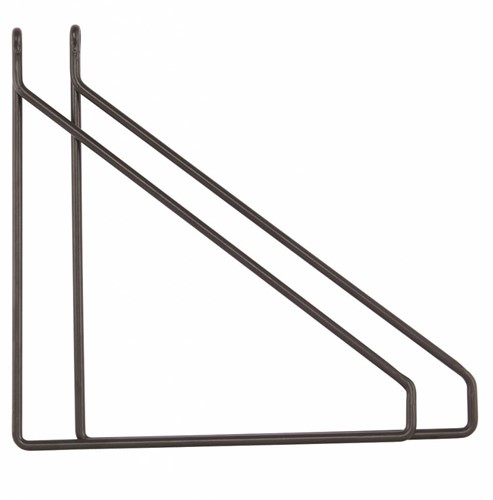 Driehoek Ronde Plankdragers | Zwart 