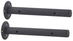 Ronde Plankdragers | Zwart | Small 20cm | zware variant | bevestigingsplaat 10cm